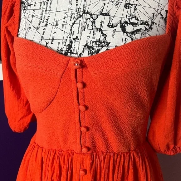 Mauve by Anthropologie Puffy Sleeve Dress - Picture 2 of 10